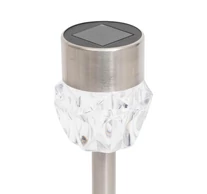 Home MX 809 napelemes kerti lámpa, 1 db LED, fém, időjárásálló, automatikus, hidegfehér