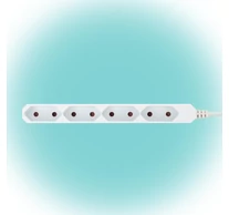 Home NV 4E-3/WH EURO hálózati elosztó, 3 m, H05VVH2-F 2 x 0,75 mm2, 4 védőérintkezős EURO aljzat, max. 2300 W, fehér