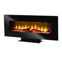 Home FKK 24 falra szerelhető vagy talpra állítható elektromos látványkandalló, 900W/1800W, heti program, távirányító, fekete