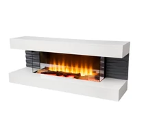 Home FKK 10 szabadon álló elektromos kandalló, panoráma, 1000W/2000W, fehér, 8 tűztér világítási mód