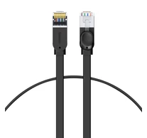 Baseus Cat 6 UTP RJ45 Ethernet kábel lapos 0,5m (fekete)