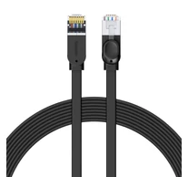Baseus Cat 6 UTP Ethernet RJ45 kábel lapos 8 m (fekete)