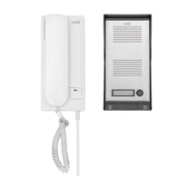 Home DP 22 vezetékes kaputelefon szett, falon kívüli alumínium kültéri egység, kétvezetékes bekötés, zárnyitási lehetőség, IP23 vízállóság, 230V