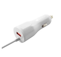 CANYON CNE-CCA033W autós töltő, Lightning kábellel, 1db USB port, 12-24 V
