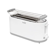 Home HG KP 42 4 szeletes kenyérpirító, 1400 W, cooltouch, 7 fokozat, zsemlemelegítő, fehér