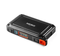 NEBO NEB-PST-0004-G Rambler PS100, PowerBank, 95,9 Wh, 2x USB-A (2,4 A), 1x USB-C PD (45W), szolárpanel kompatibilis, 385 lm lámpa