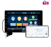 SAL VB X1000 autórádió és multimédiás lejátszó, 4 x 45 W, 2 + 1 RCA, CarPlay, Android Auto, USB Mirror Link