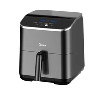MIDEA MAD55005APKH Air Fryer, forrólevegős fritőz, 4.6 l kosár, 5.7 l üst, 1500 W, 60 p időzítő, 200 °C hőmérséklet, lecsatolható sütőkosár