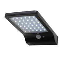 Home FLP300SOLAR napelemes LED reflektor, 300 lm, PIR mozgásérzékelő, 120° 5m, 36 db hidegfehér SMD LED, energiatakarékos, műanyag, IP44