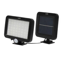 Home FLP250SOLAR napelemes LED reflektor, 250 lm, PIR mozgásérzékelő, 120° 5m, 56 db hidegfehér SMD LED, energiatakarékos, műanyag, IP44
