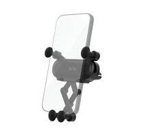 SAL SA064 autós mobiltartó, szellőzőnyílásra helyezhető, forgatható, billenthető, egykezes, 65-80 mm telefon, 11 mm vastagság