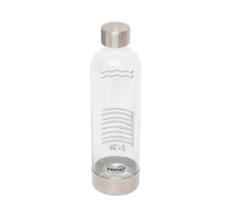 Home HGSZG1000P vizes palack, HGSZG1000 szódagéphez, BPA mentes, PET műanyag, rozsdamentes acél fedő és talp, 1 L, 850 ml szénsavasítható