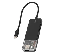 Home USBHUB6 dokkoló állomás, 4K HDMI, egér, billentyűzet, TF/microSD, SD, USB tároló, merevlemez, ~100 W PD, plug & play, LED visszajelzés