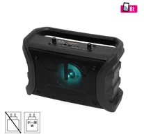 SAL BTWORKY munka és szabadidő hangszóró, 8 W, FM rádió, BT TWS, USB/microSD, AUX, RGB LED, USB-C töltőkábel, ~20 h üzemidő