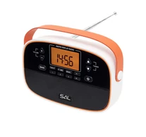 SAL RPR4LCD táskarádió, AM-FM automatikus hangolás, 2x40 programhely, órakijelzés