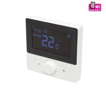 Home THES25BWIFI vezeték nélküli szobatermosztát, smart, hordozható és falra szerelhető, Wi-Fi kapcsolat, programozható, ablaknyitás érzékelés, fekete