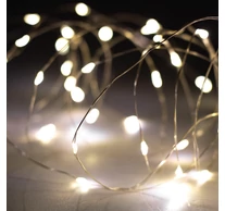 Home SML100WW micro LED fényfüzér, 5 méter, napelemes, kül- és beltéri kivitel, 100 db melegfehér micro LED