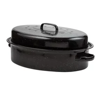 Nava 10-053-001 ovális zománcozott kacsasütő, 42 cm
