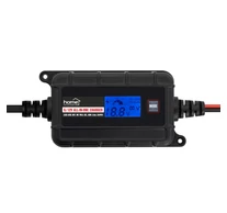 Home SMC20 SMART akkumulátortöltő, 6-12V/2A, LCD kijelző, teljesen automatikus, minden elterjedt akkutípushoz, digitális kijelző, karbantartó töltés, kétféle csatlakozókábel