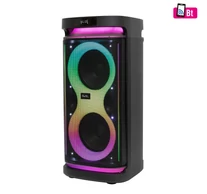 SAL PAR2400BT party hangdoboz, 160 Watt, beépített akkumulátor és LED fény, Bluetooth, USB/microSD zenelejátszás, gitár és mikrofon bemenetek, 2-utas, 3 hangszóró