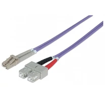Intellinet 751056 száloptikás kábel 5 M LC SC OM4 Ibolya