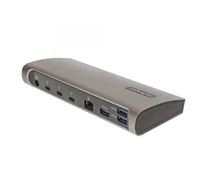 StarTech.com TB4CDOCKUE dokkoló állomás és port replikátor Vezetékes Thunderbolt 4 Fekete, Szürke
