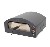 HOME HGPZ02 elektromos pizzakemence, 2000W, max. 380 °C, IPX4 védelem, 33x33 cm sütési felület, 1,5 cm-es Cordierite pizzakő, rozsdamentes ajtó