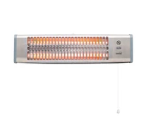 HOME FK20 kvarccsöves fűtőtest, 1200 W, 2 fokozat, fémház, falra szerelhető kivitel