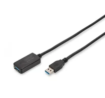 Digitus DA-73104 USB kábel USB 3.2 Gen 1 (3.1 Gen 1) 5 M USB A 5 Gbit/s Fekete