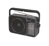SAL RPR10 hordozható rádió multimédia lejátszóval, vezeték nélküli Bluetooth hangszóró, 3-sávos rádió, MP3 lejátszás USB/microSD eszközről, tölthető