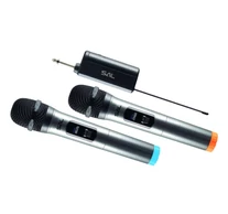 SAL MVN220 vezeték nélküli mikrofon szett, kb.20m hatótávolság, 2db mikrofon és tölthető vevőegység, USB-C kábel