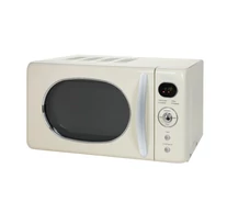 Zilan ZLN1245 retró mikrohullámú sütő, 700 W, 20 liter, 6 fokozat, LED kijelző, gyerekzár, elektronikus vezérlő, bézs