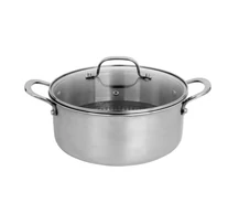 Zilan ZLN9648 Hexachef lábas fedővel, 24 cm, 4,3 liter, 3 rétegű, hatszögletű hibrid tapadásmentes belső