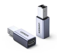 UGREEN US382 USB-C-USB-B adapter nyomtatóhoz (szürke)