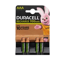 Duracell HR03 10PP110048 AAA NiMH akkumulátor, 1,2 V feszültség, 900 mAh kapacitás, 4db/bliszter