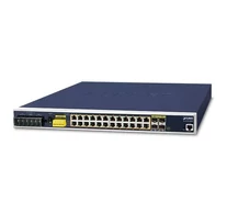 PLANET IGS-6325-24P4S hálózati kapcsoló Vezérelt L3 Gigabit Ethernet (10/100/1000) Ethernet-áramellátás (PoE) támogatása 1U Kék