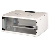 19" 4U falra szerelhető hálózati szekrény, SOHO PRO 240 x 540 x 400 mm, üvegajtó, szürke, szétszerelt, 60 kg