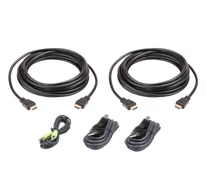 ATEN 2L-7D03UHX5 KVM kábel Fekete 3 M