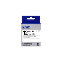 Epson Label Cartridge Standard Black/White 12mm (9m) címkéző szalag Fehéren fekete