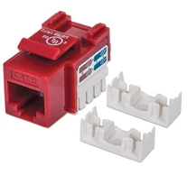 Intellinet 210614 Keystone modul C6 UTP piros