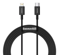 Baseus Superior Series USB-Lightning kábel, 20 W, PD, 2 m (fekete)