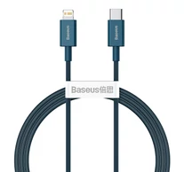 Baseus Superior Series USB-C-Lightning kábel, 20 W, PD, 1 m (kék)