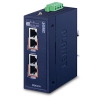 PLANET IPOE-270 hálózati kapcsoló Ethernet-áramellátás (PoE) támogatása Kék