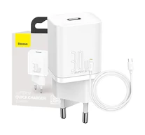 Baseus Super Si gyorstöltő 1C 30W (fehér)
