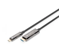 Digitus AK-330150-200-S video átalakító kábel 20 M USB C-típus HDMI Fekete
