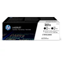 HP 201X 2-pack High Yield Black Original LaserJet Toner Cartridges
