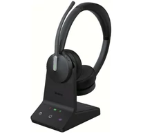 Yealink WH64 Hybrid Dual Teams Headset Vezeték nélküli Fejpánt Iroda/telefonos ügyfélközpont Micro-USB Bluetooth Fekete