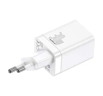 Baseus Super Si Pro gyorstöltő USB + USB-C, 30W (fehér)