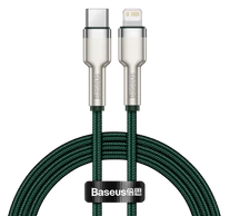 Baseus Cafule USB-C-Lightning kábel, PD, 20 W, 1 m (zöld)