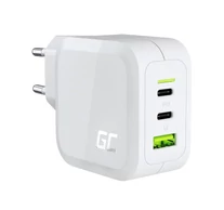 Green Cell CHARGC08W mobiltelefon töltő Fejhallgató, Netbook, Okostelefon, Táblagép Fehér Váltakozó áram Gyorstöltés Beltéri